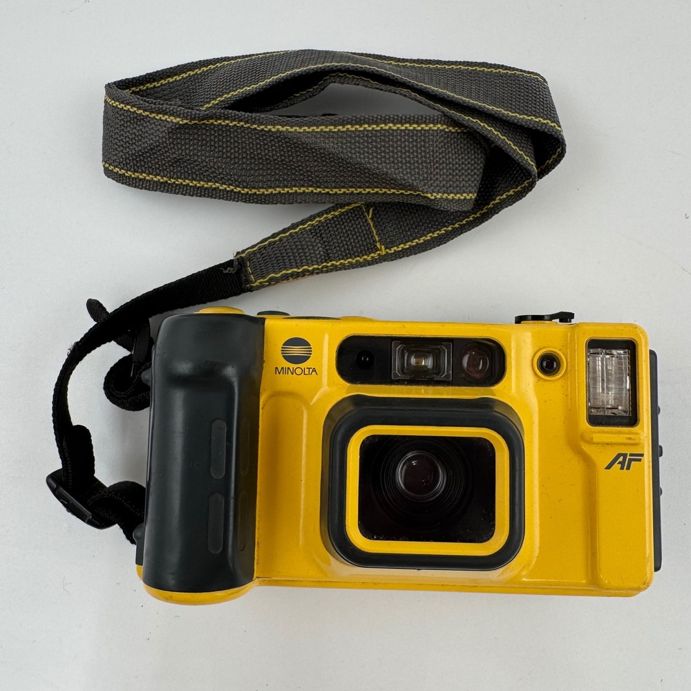 Minolta Weathermatic Dual 35 AF Waterproof 35mm Film Camera Japan Untested